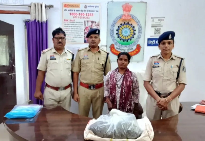 छत्तीसगढ़-दुर्ग-अमलेश्वर-मादक पदार्थ विक्रय करने वाली गिरफ्तार