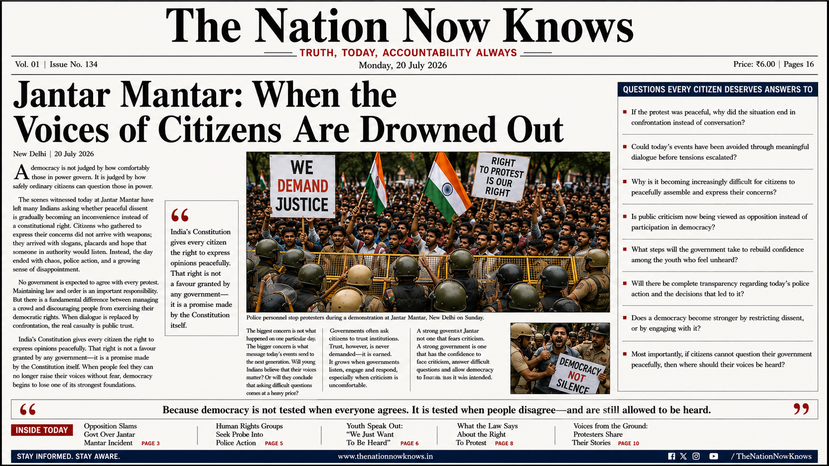 Jantar Mantar: When the Voices of Citizens Are Drowned Out