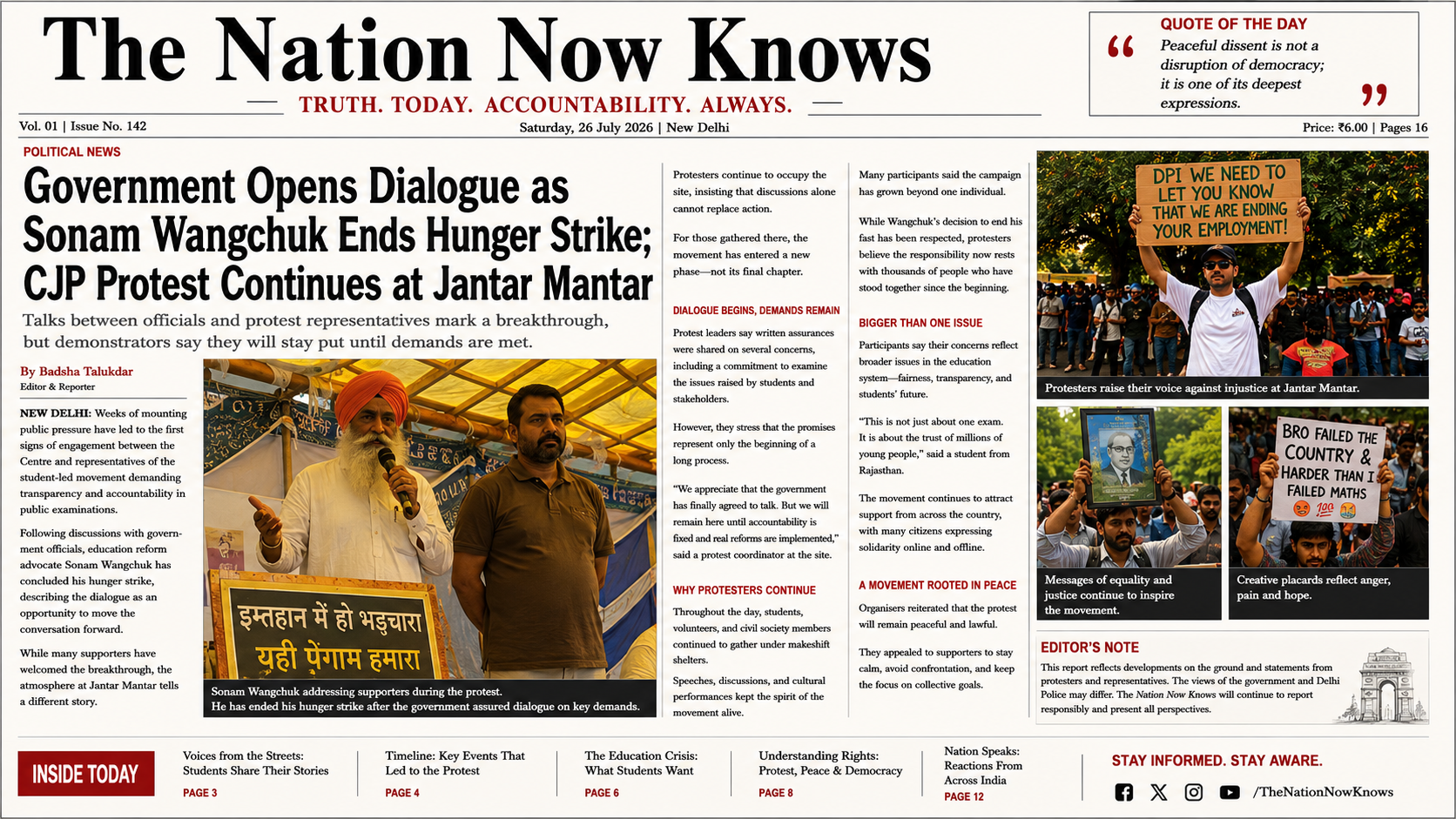 Government Opens Door to Talks, But Protesters Say the Fight Isn't Over
