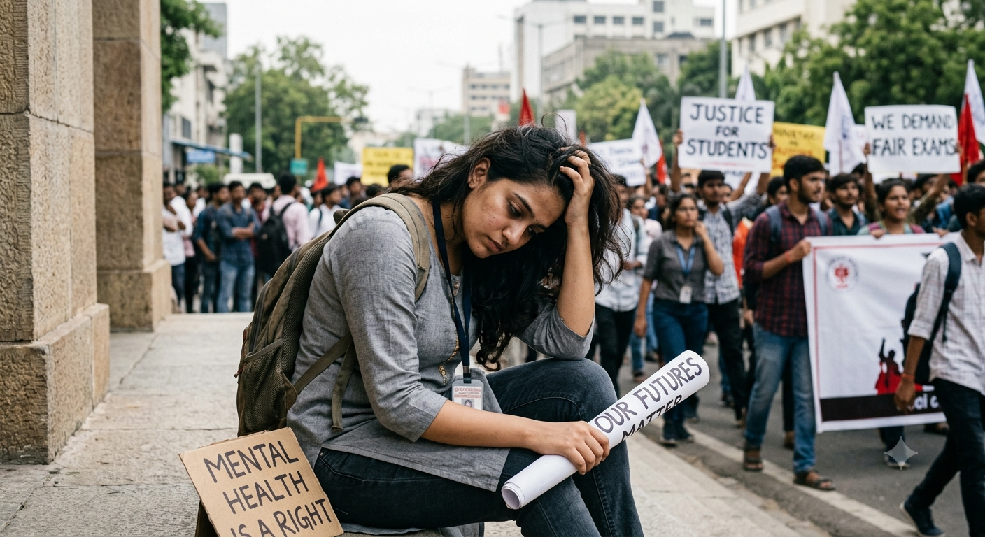The Silent strain on the students Mind: Mental Health Amid youth protests