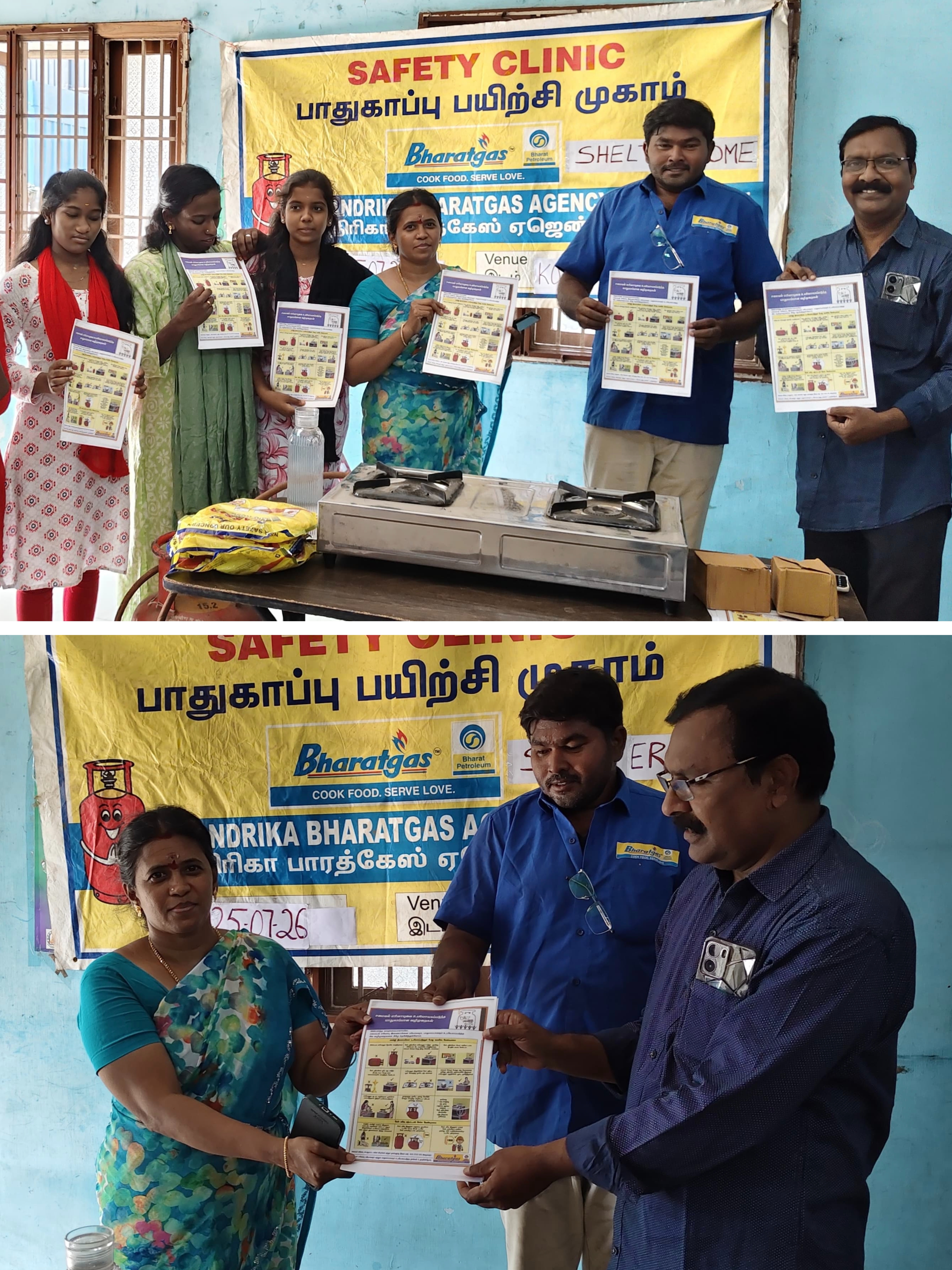 Shelter Home Conducts LPG Safety Awareness Programme with Chandrika Bharatgas Agency