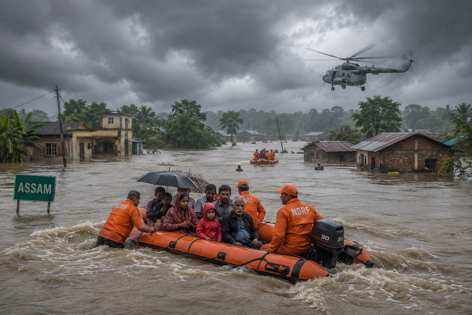 Assam Floods 2026: Deadly Flash Floods Leave Trail of Destruction, Over 6.5 Lakh People Affected