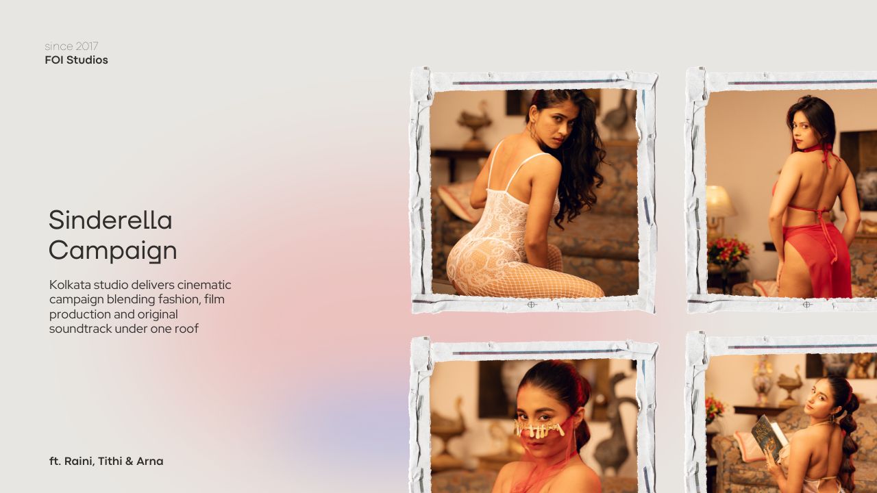 FOI Studios Completes Lingerie Brand Campaign for Sinderella With Full Film Set and Original Music