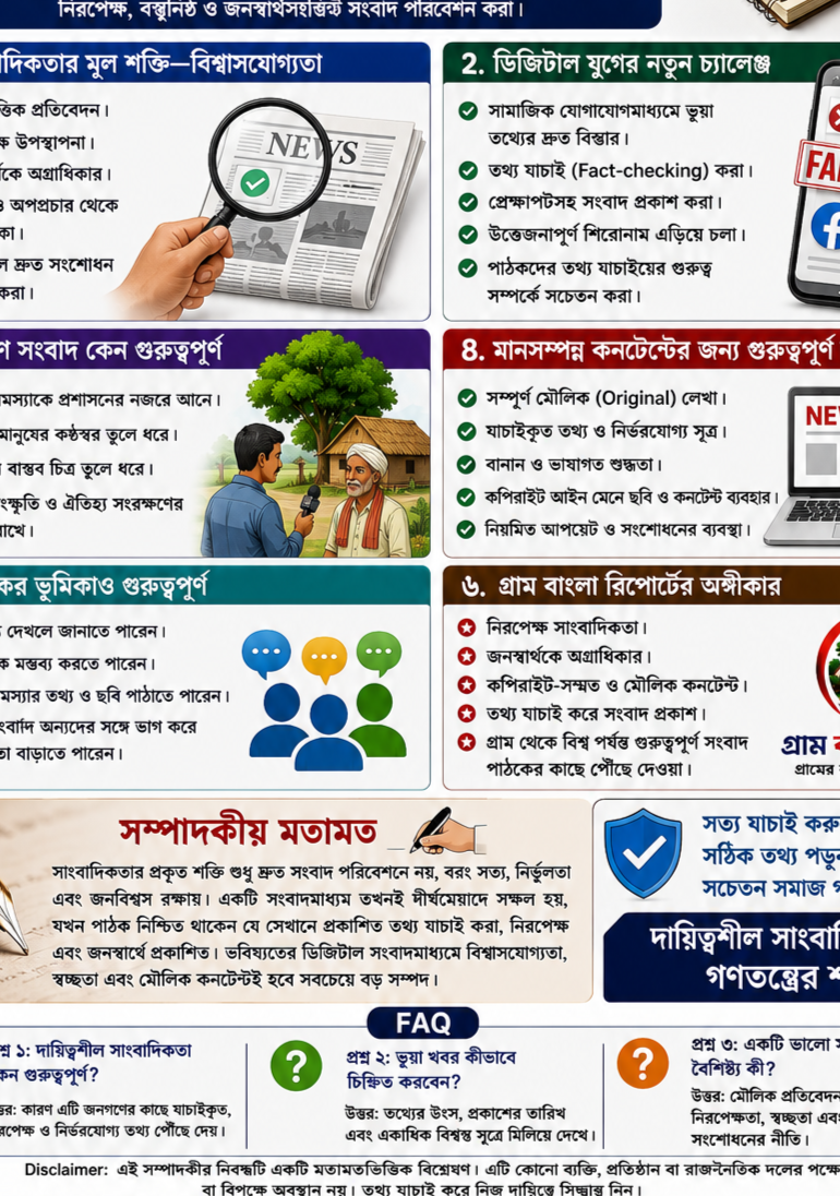 তথ্যের যুগে দায়িত্বশীল সাংবাদিকতা কেন আগের চেয়ে বেশি গুরুত্বপূর্ণ?