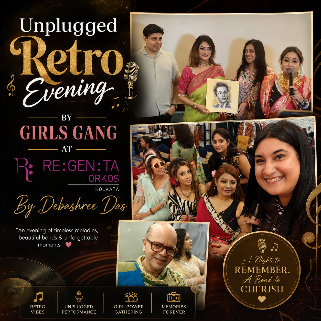 Unplugged Retro Evening by Girls Gang Brings Music, Art and Sisterhood to Regenta Orkos Kolkata