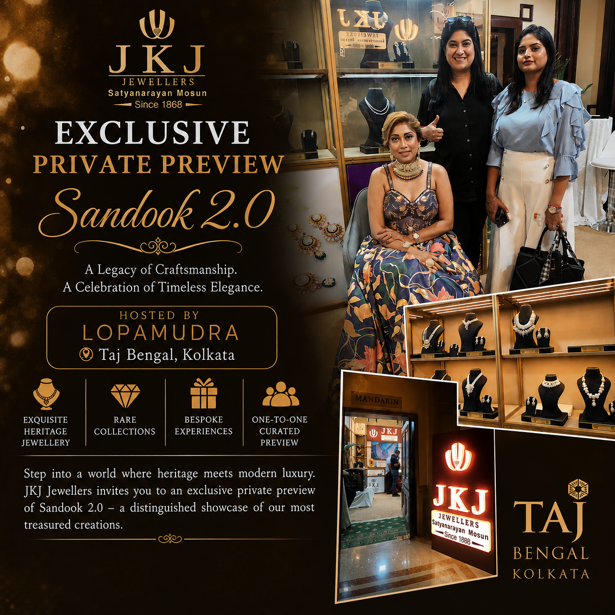 Exclusive Private Preview of “Sandook 2.0” by JKJ Jewellers Showcases Heritage, Luxury and Timeless Craftsmanship at Taj Bengal