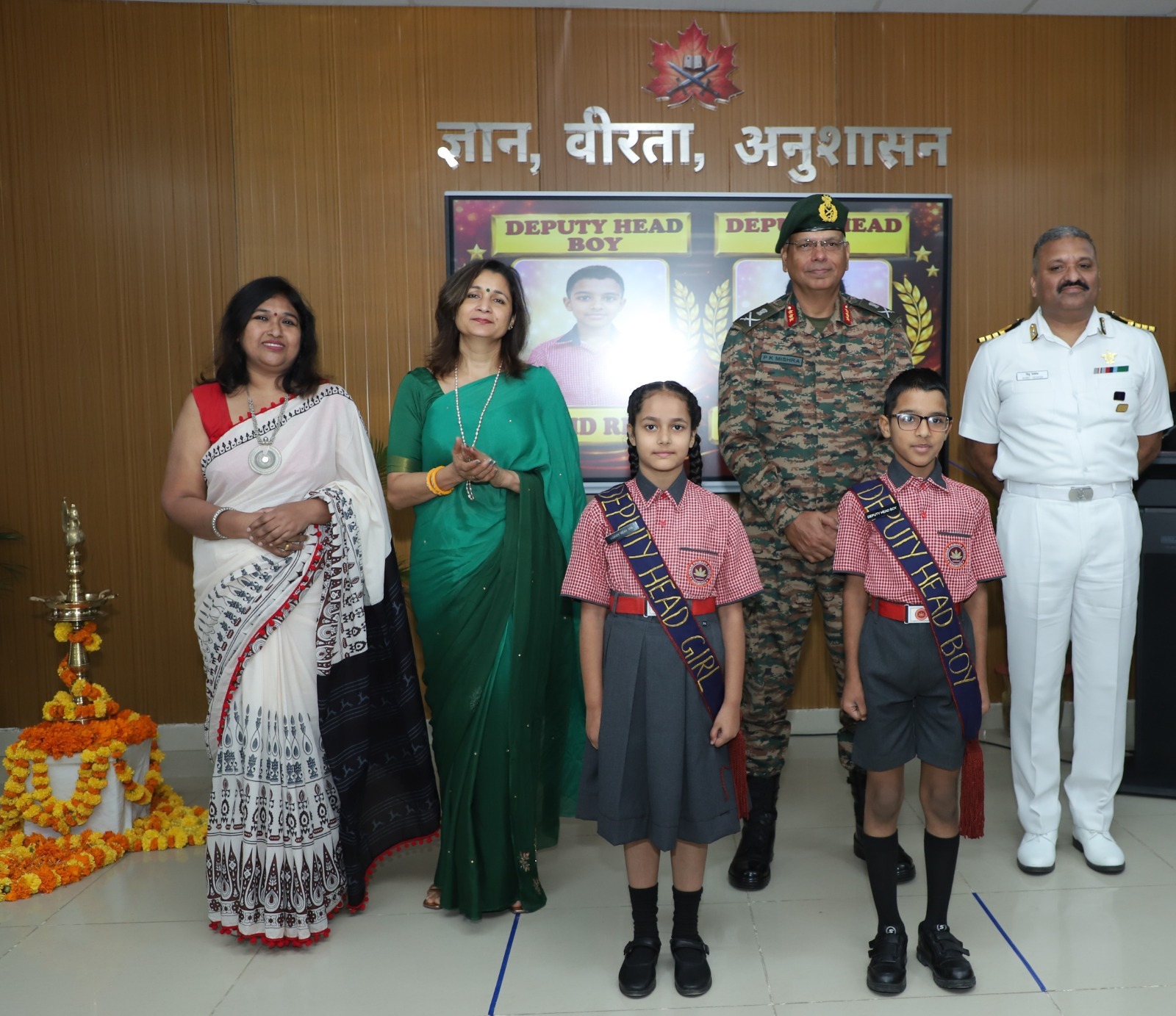 GOC WHITE KNIGHT CORPS VISITS SAINIK SCHOOL NAGROTA: INAUGURATES NEW SPORTS FACILITIES & LIBRARY, GRACES INVESTITURE CEREMONY AT CHINAR PRIMARY SCHOOL