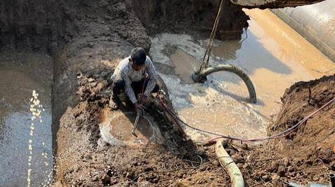 Major Leak in Mumbai-III Pipeline Near Thane Raises Water Supply Concerns