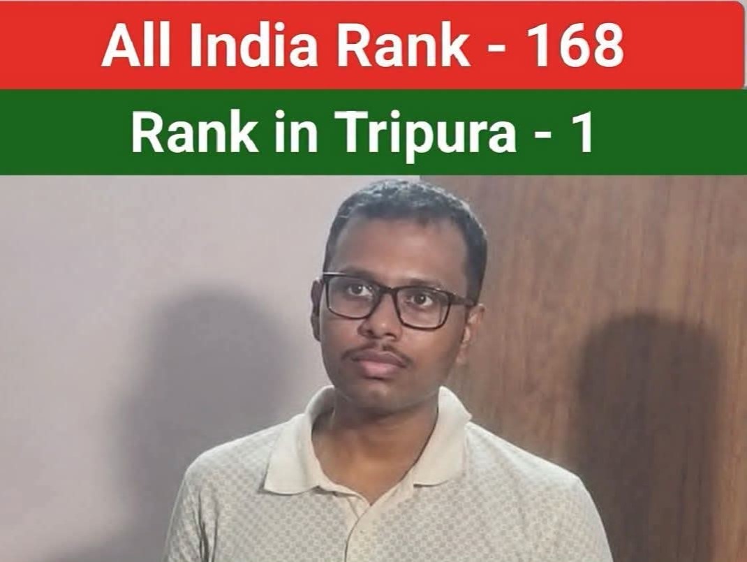 Vaibhab Roy Secures AIR 168 in NEET UG 2026, Tops Tripura