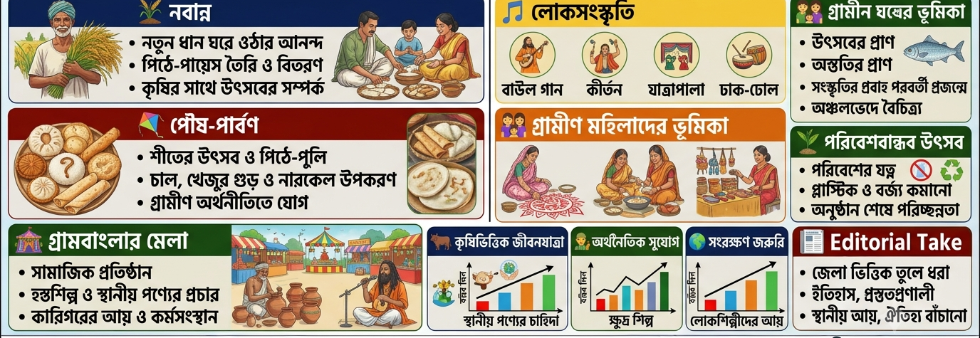🎉 গ্রাম বাংলার উৎসব: মাটি, মানুষ ও সংস্কৃতির মিলনমেলা