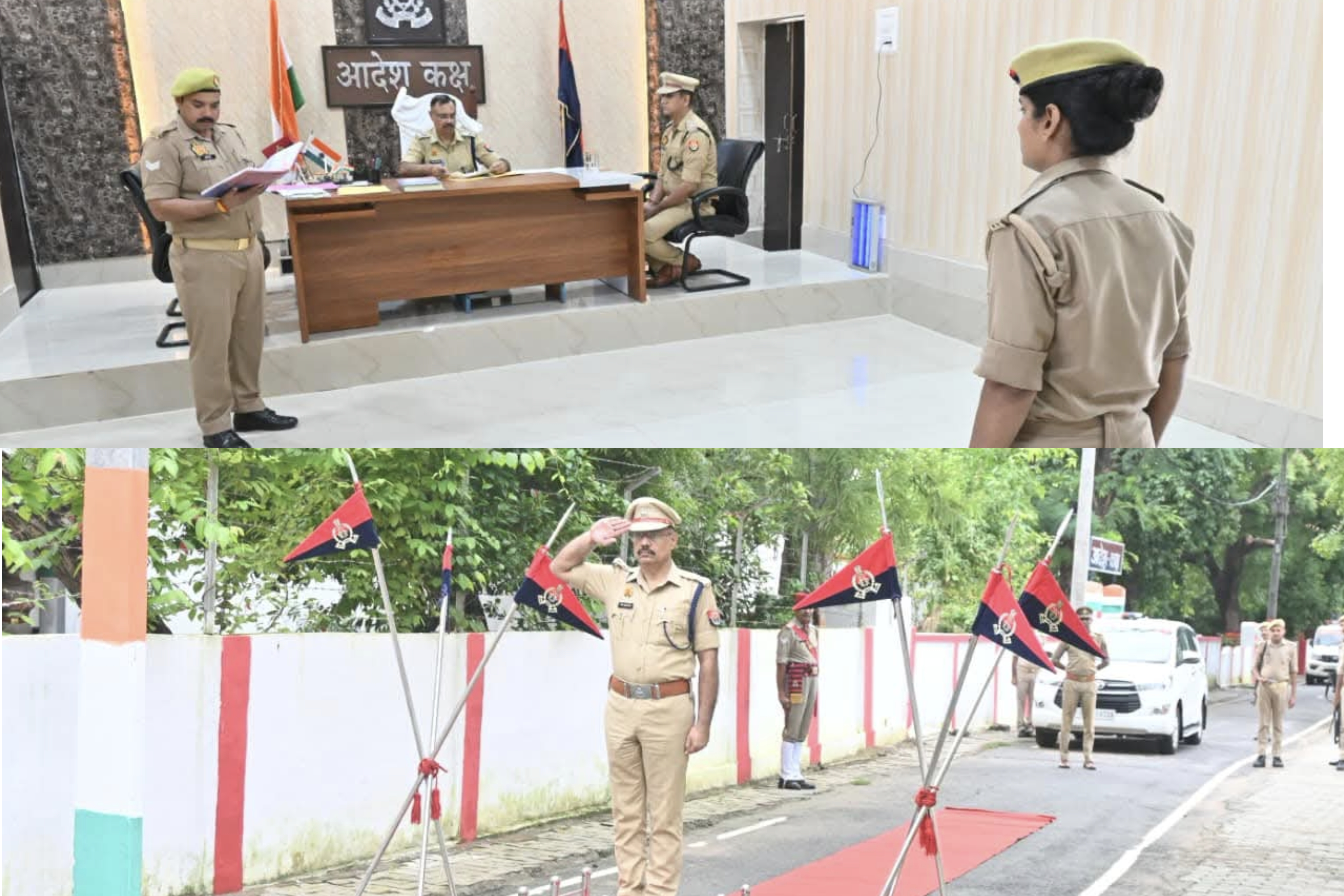 पुलिस अधीक्षक ने शुक्रवार परेड की सलामी लेकर पुलिस लाइन का किया निरीक्षण