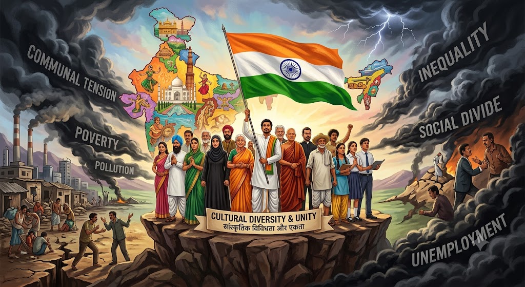 भारत, एक ऐसा देश जो अपनी सांस्कृतिक विविधता और एकता के लिए जाना जाता है, आज गंभीर चुनौतियों का सामना कर रहा है।