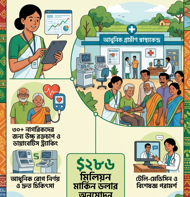 গ্রামীণ স্বাস্থ্য পরিষেবায় প্রযুক্তি ও আধুনিকীকরণের নতুন দিগন্ত