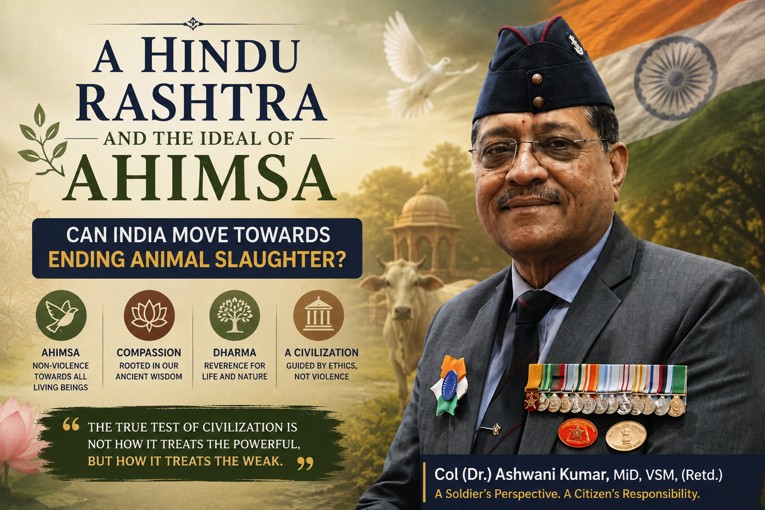 "A Hindu Rashtra and the Ideal of Ahimsa: Can India Move Towards Ending Animal Slaughter?"