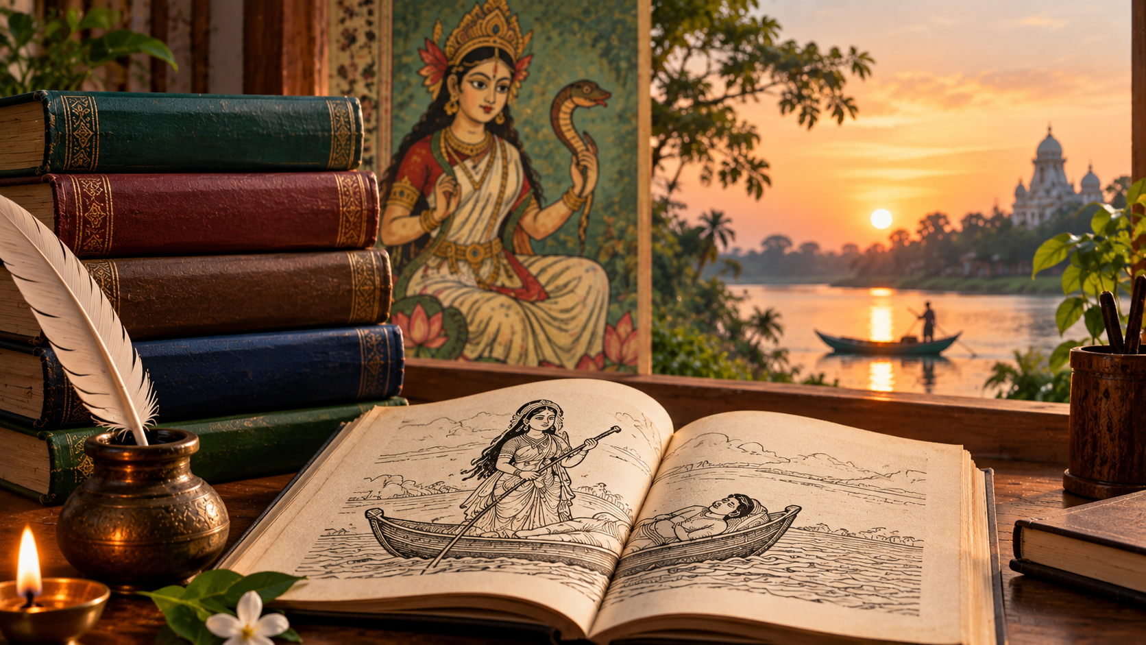মঙ্গলকাব্য এক নজরে—উৎপত্তি, প্রধান ধারা, কবি, কাব্য ও বৈশিষ্ট্য থেকে পরীক্ষার গুরুত্বপূর্ণ প্রশ্নোত্তর