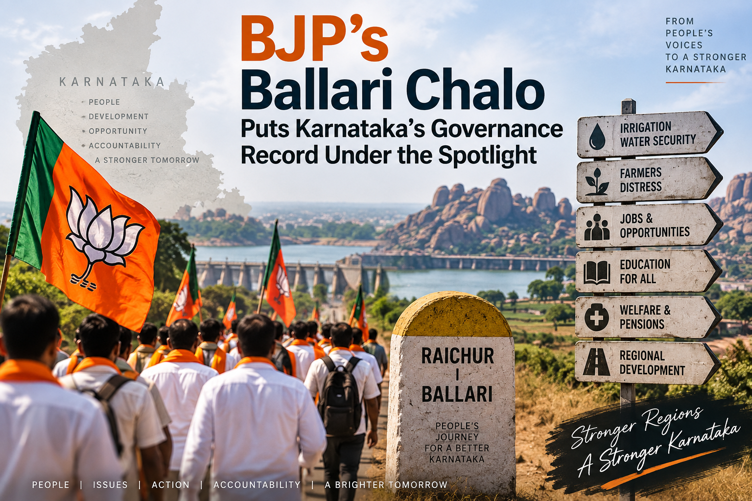 BJP’s Ballari Chalo Puts Karnataka’s Governance Record Under the Spotlight