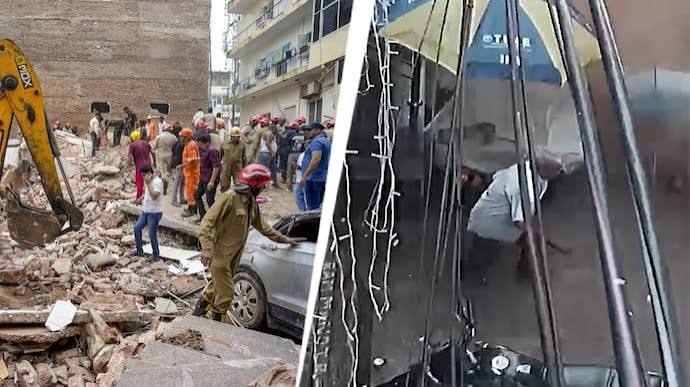 Delhi PG Building Collapse: Death Toll Rises to 6, 11 Rescued in Satya Niketan