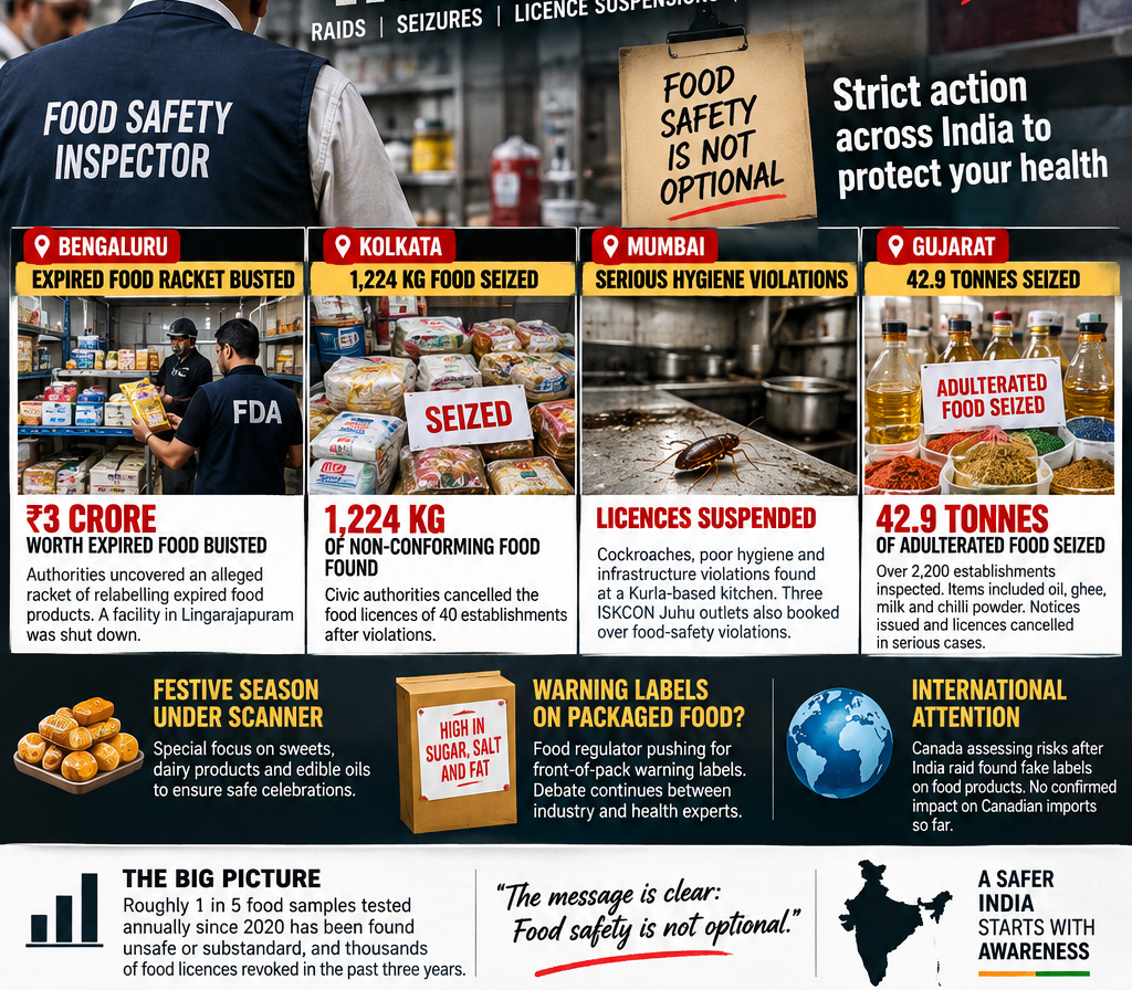 INDIA’S FOOD SAFETY CRACKDOWN INTENSIFIES