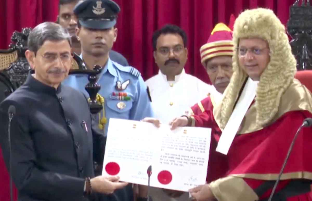 Calcutta High Court gets its 45th Chief Justice; Governor and Chief Minister attend Ravindra Vithalrao Ghuge's swearing-in ceremony.