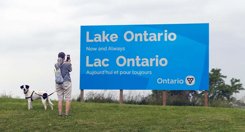 Lake Ontario/Lake America: What happens when a place has two different names?