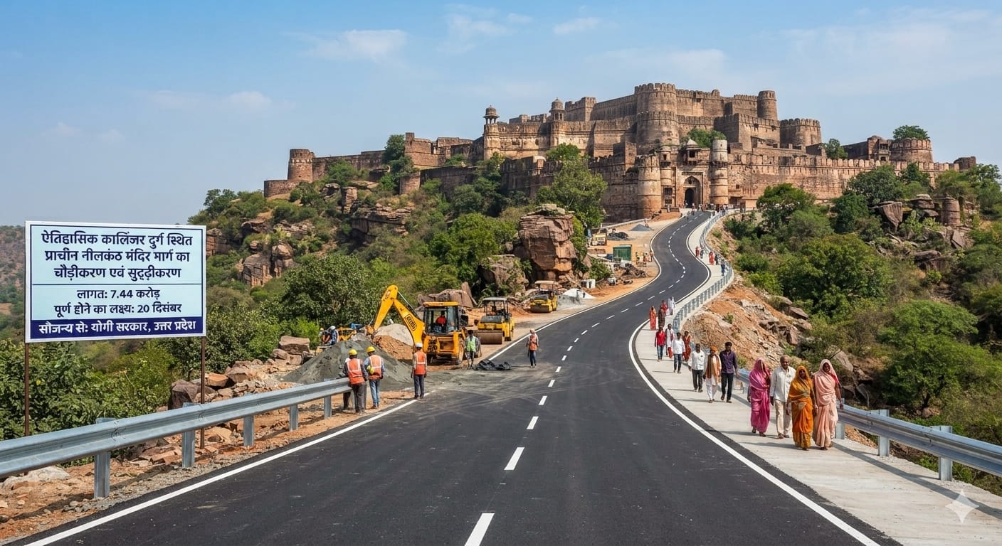 योगी सरकार की बड़ी सौगात, 7.44 करोड़ से संवरेगा ऐतिहासिक कालिंजर दुर्ग का नीलकंठ मंदिर मार्ग*  *20 दिसंबर तक काम पूरा करने का लक्ष्य*  *योगी सरकार में पुनर्जीवित हो रहा पौराणिक स्थलों का गौरव*