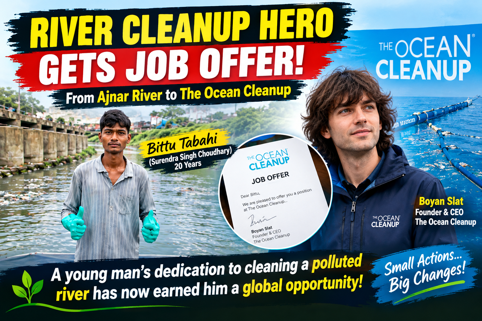 Young Man’s River Cleanup Effort Lands Him Job Offer from The Ocean Cleanup