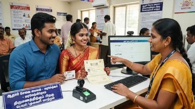 திருமணத்திற்குப் பின் ஆதார் பெயர், முகவரி மாற்றம்: என்ன ஆவணங்கள் தேவை?