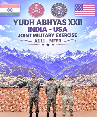 India-US joint military exercise Yudh Abhyas begins at Auli in Uttarakhand & Mahajan Field Firing Range in Rajasthan