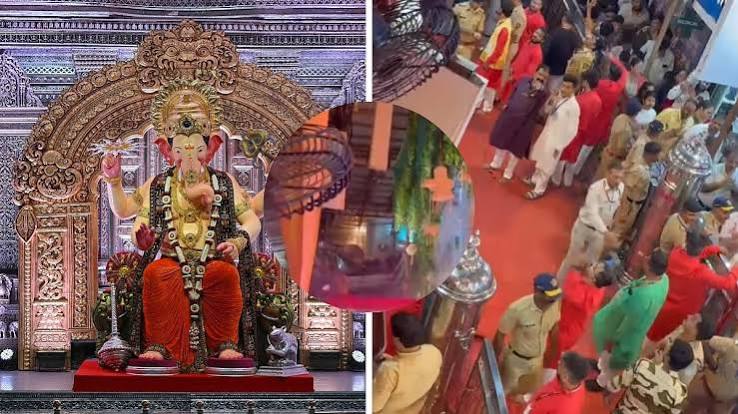 Minor Short Circuit at Lalbaugcha Raja Pandal Sparks Panic Amid Ganeshotsav Rush; No Injuries Reported