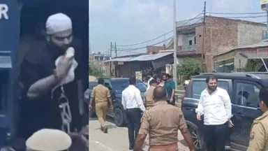 *अतीक अहमद के बेटे अली के काफिले के पीछे दिखी भाई अहजम की गाड़ी, पुलिस ने रोका* *(आनन्द कुमार द्विवेदी, कौशाम्बी ब्यूरो)*