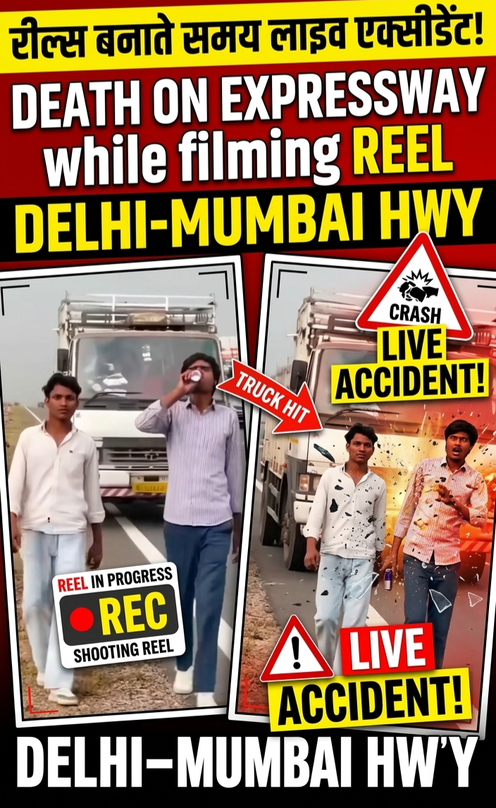 Viral Video of Delhi–Mumbai Expressway Accident Raises Safety Concerns Over Social Media Reels