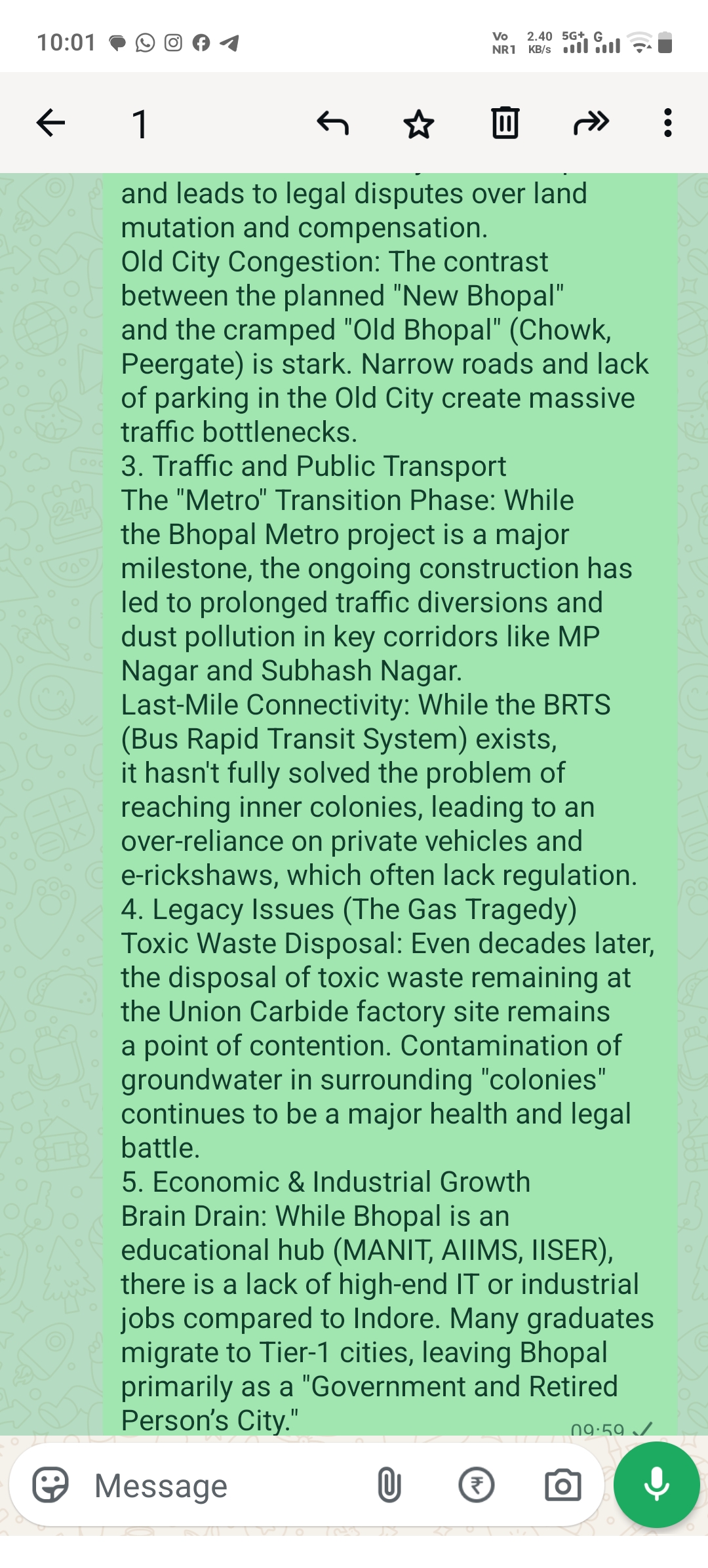 The Infrastructure Gap: Navigating Urban Growth and Environmental Risks in Bhopal