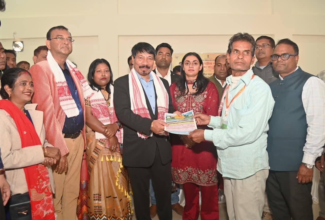 Assembly Election ahead : Minister Atul Bora among beneficiaries of the constituency : Participation in various public programs including land pattas distribution to tea workers