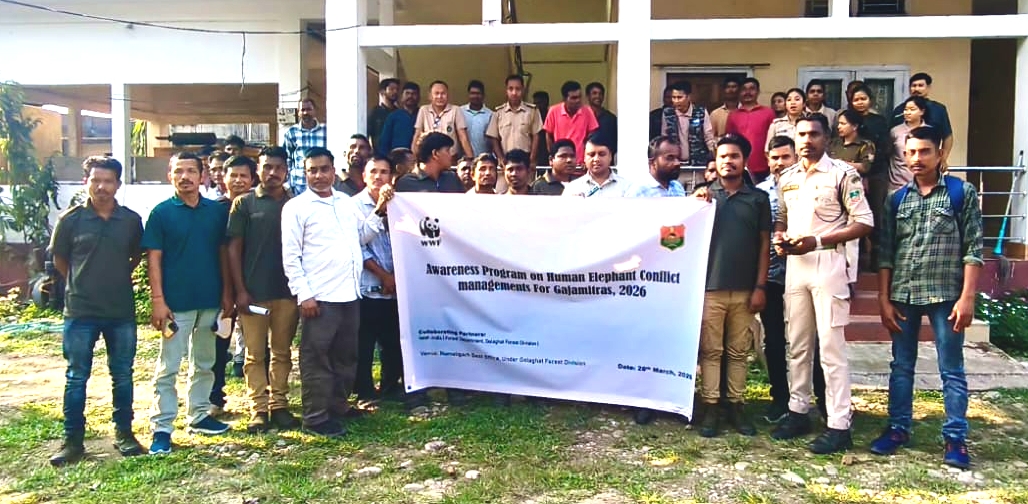 Training of Gajamitra for Elephant-Human Conflict Mitigation at Numaligarh Beat Office under Golaghat District of Assam.