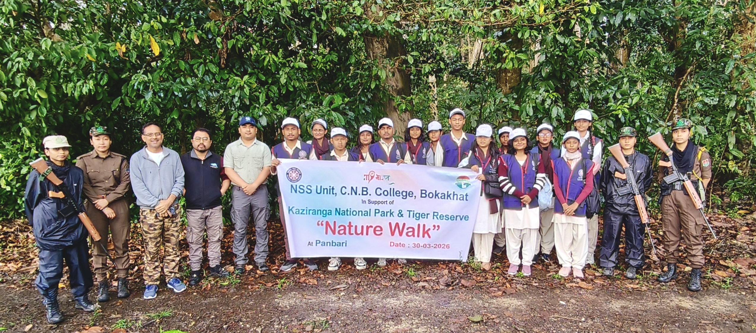 Special Nature Walk Trekking by Students of Chandra Nath Bezbaruah College, Bokakhat to Study Forest Biodiversity