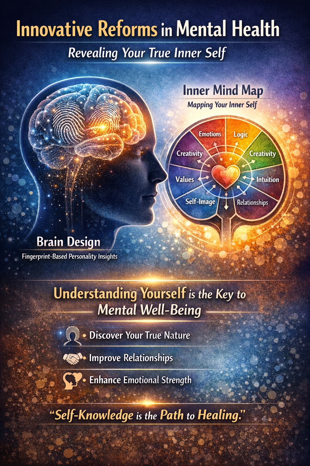 The Need for Innovative Reforms in Mental Health Understanding the Inner Self through Brain Design and the Inner Mind Map