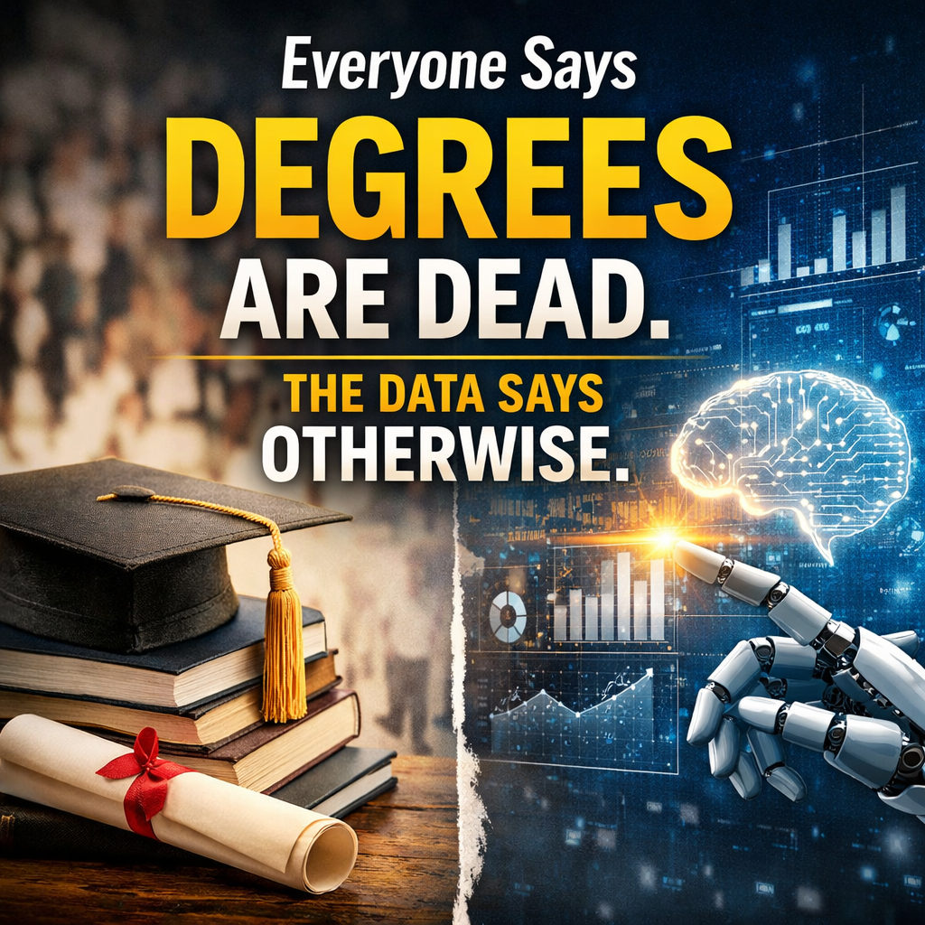 Everyone Says Degrees Are Dead. The Data Says Otherwise.