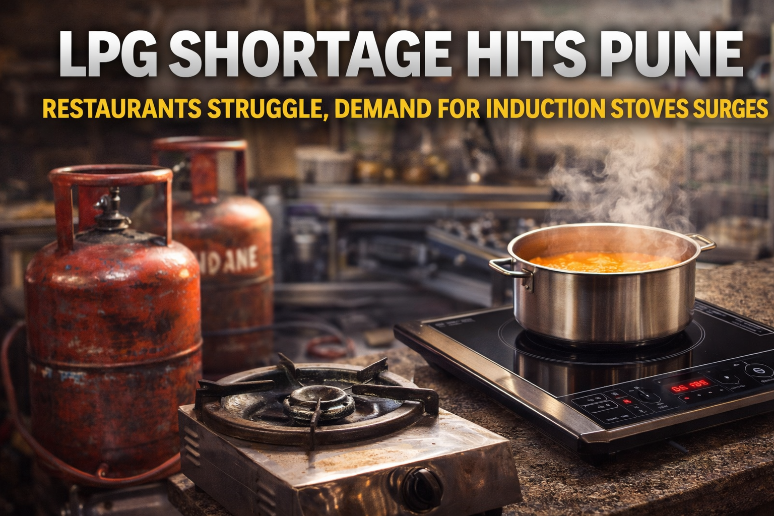 LPG Shortage Hits Pune: Restaurants Struggle, Demand for Induction Stoves Surges