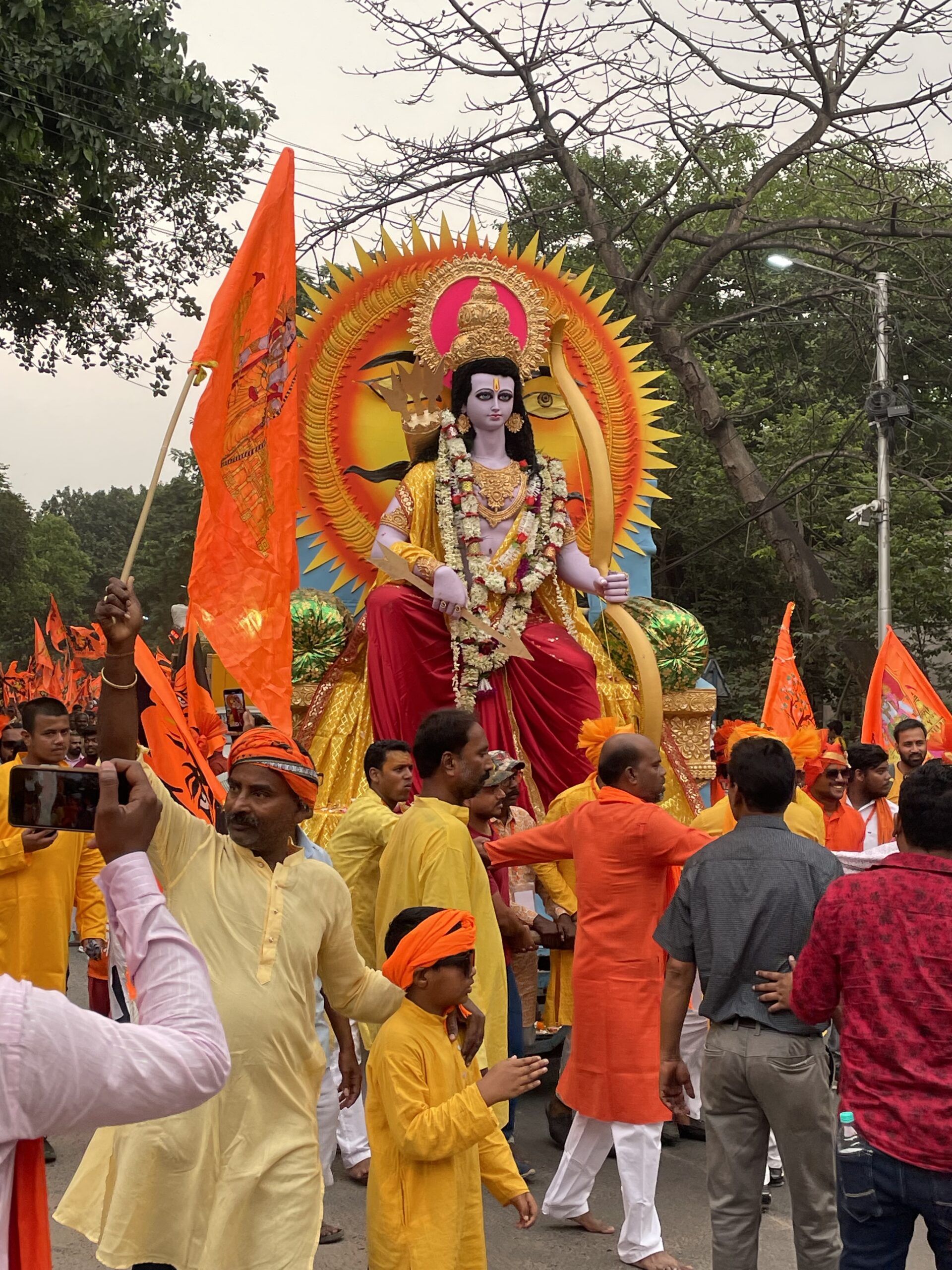 Ram Navmi procession held at Kolkata Hastings area