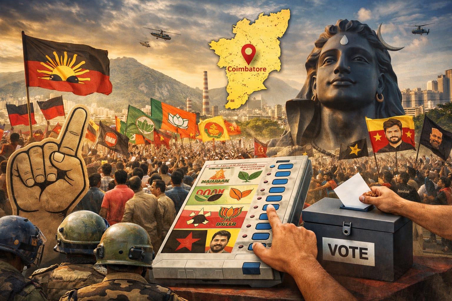 Coimbatore Set to Witness Intense battle In upcoming Eelction April 23rd,2026
