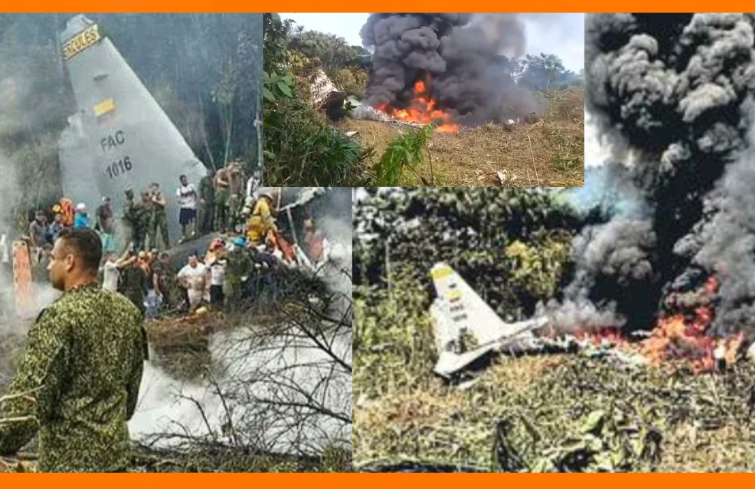 Military Aircraft Crashes In Colombia – 90 Soldiers Dead