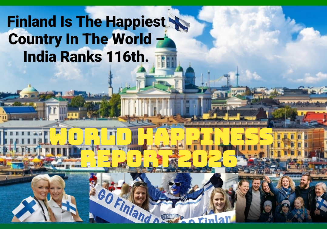 World Happiness Report 2026 :: Finland Is The World's Happiest Country – India Ranks 116th