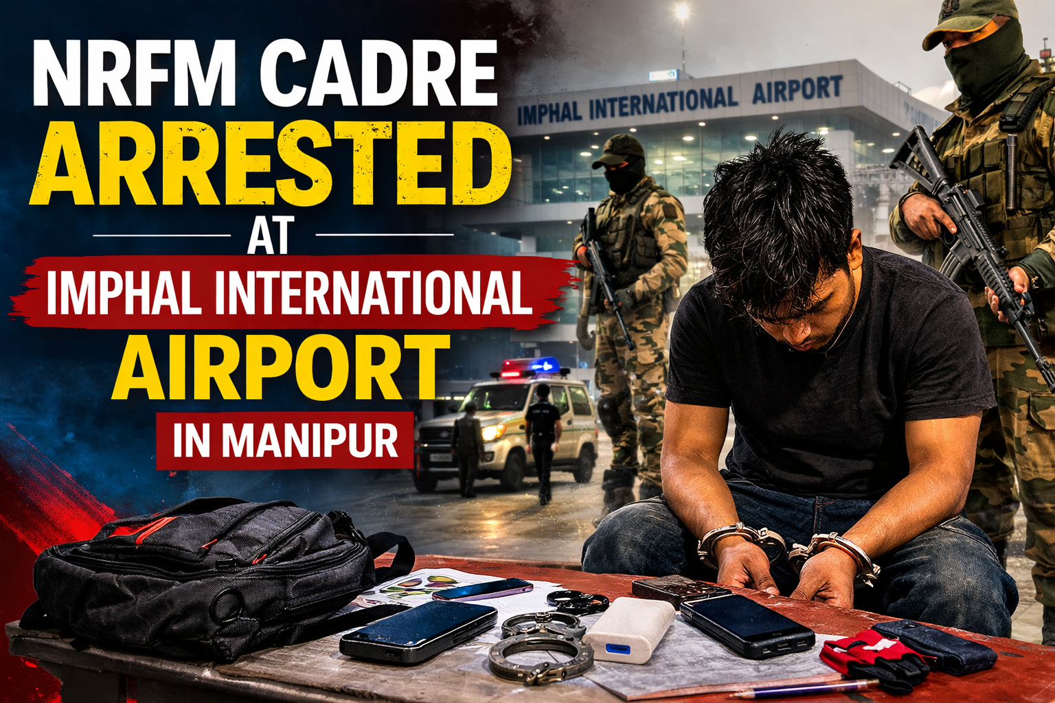 NRFM Cadre Arrested at Imphal International Airport