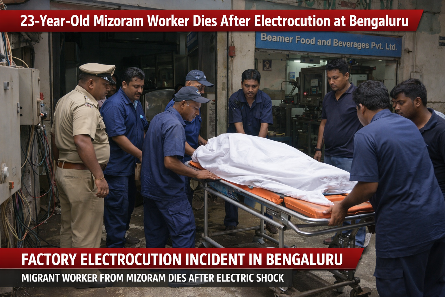 23-Year-Old Mizoram Worker Dies After Electrocution at Bengaluru Factory