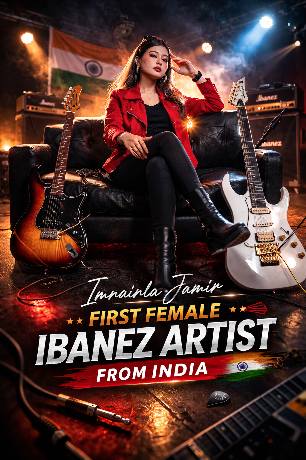 Nagaland Guitarist Imnainla Jamir Makes History as India’s First Female Ibanez Artist