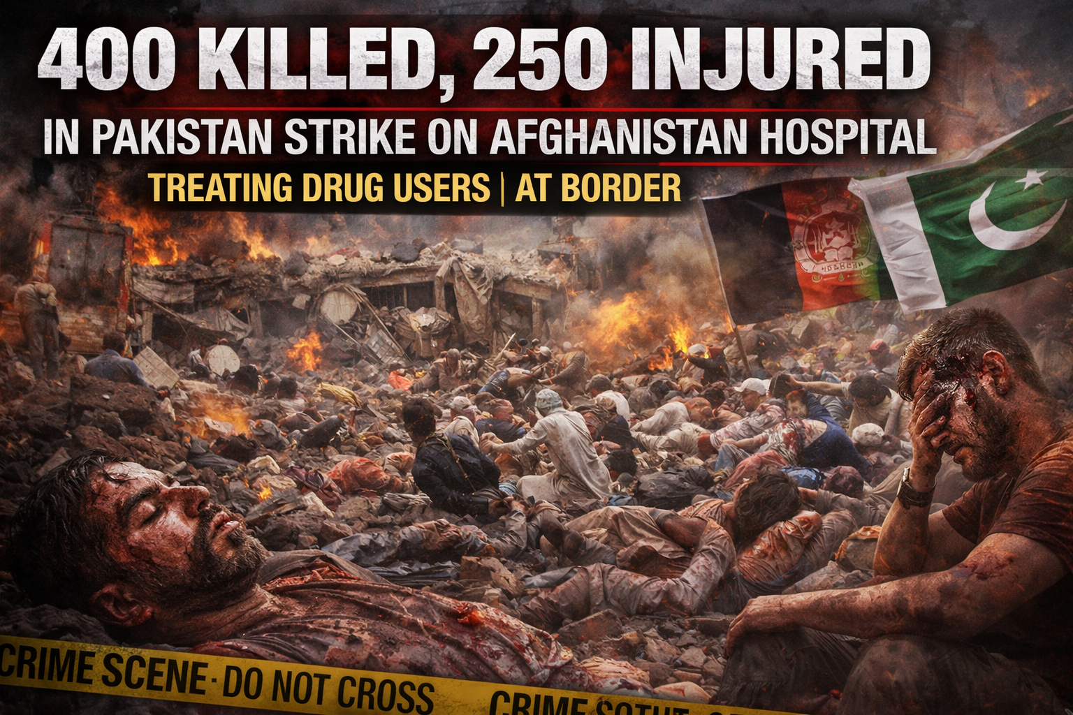Deadly Strike on Hospital Near Afghanistan–Pakistan Border Leaves Hundreds Dead