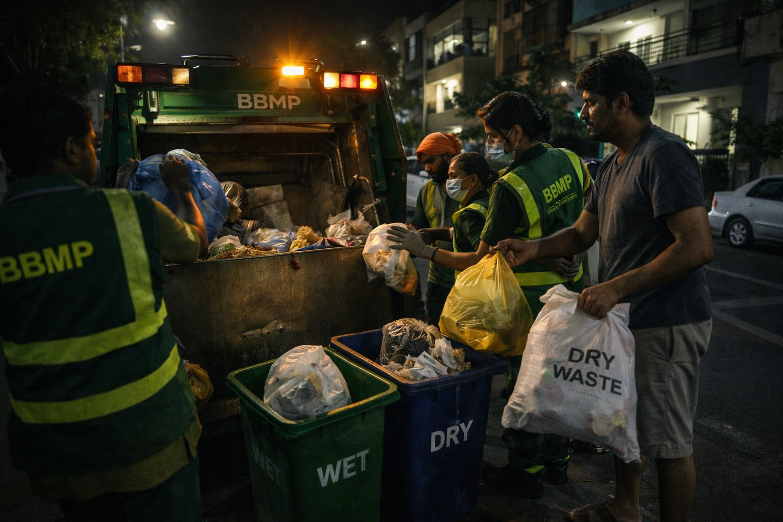 Night-Time Garbage Disposal Introduced in South Bengaluru