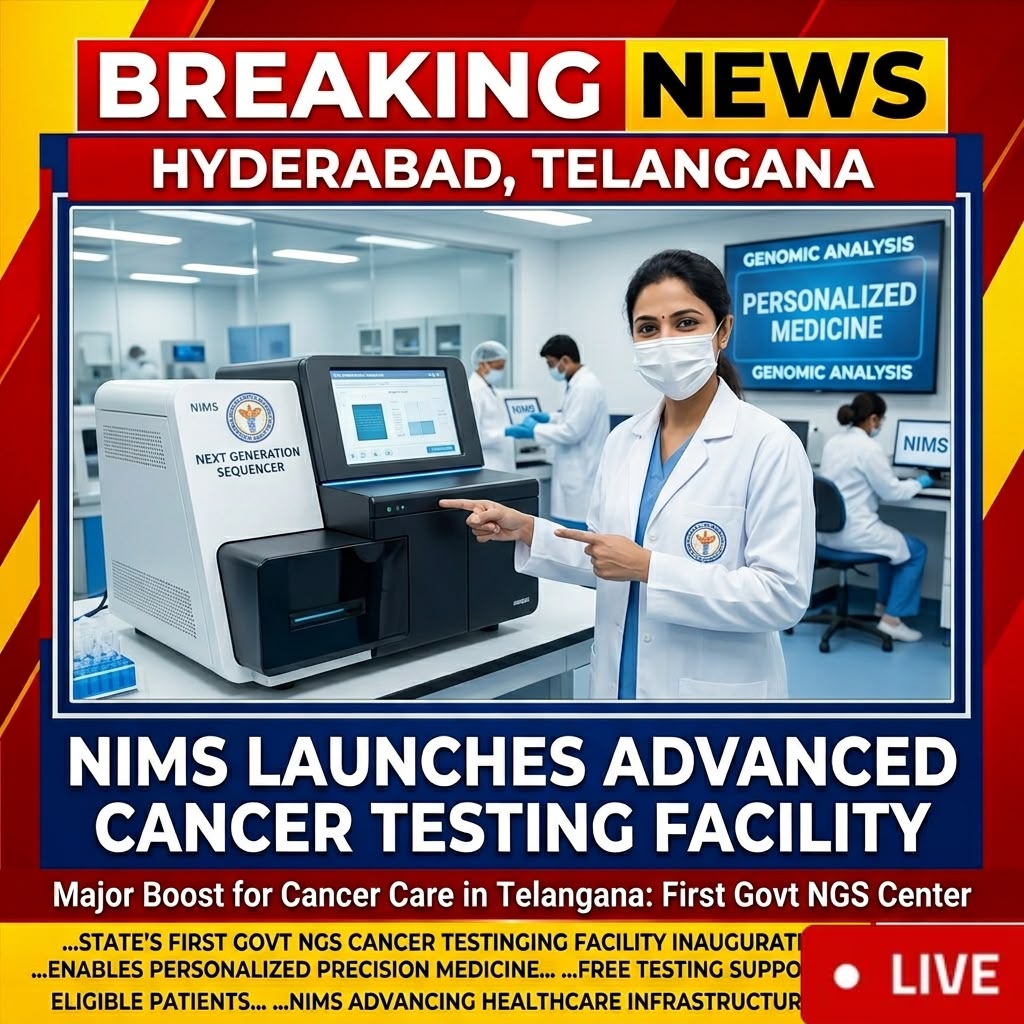 NIMS Launches Next Generation Sequencing Cancer Testing Facility in Telangana
