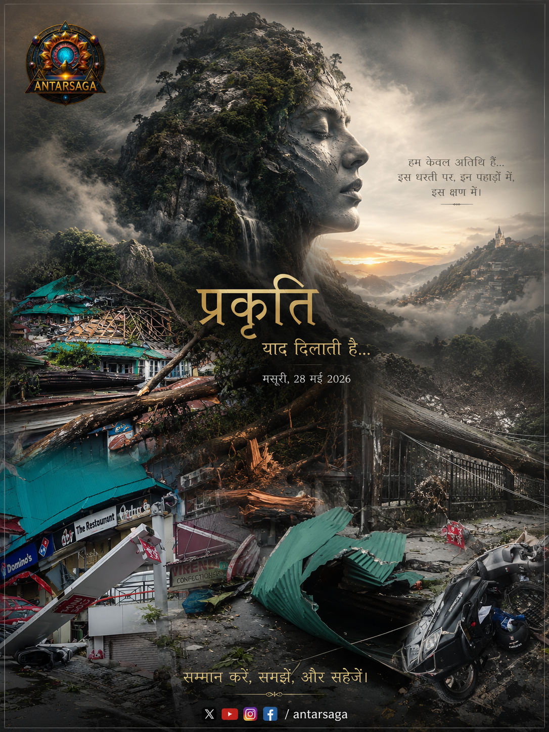 जब पहाड़ों ने रातभर तूफ़ान की गर्जना सुनी: मसूरी की एक बेचैन रात
