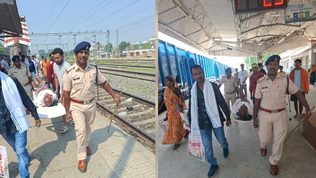 ऑपरेशन यात्री सेवा: जपला रेलवे स्टेशन पर आरपीएफ ने पेश की मानवता की मिसाल, बीमार बुजुर्ग को सुरक्षित कराया ट्रेन में सफर